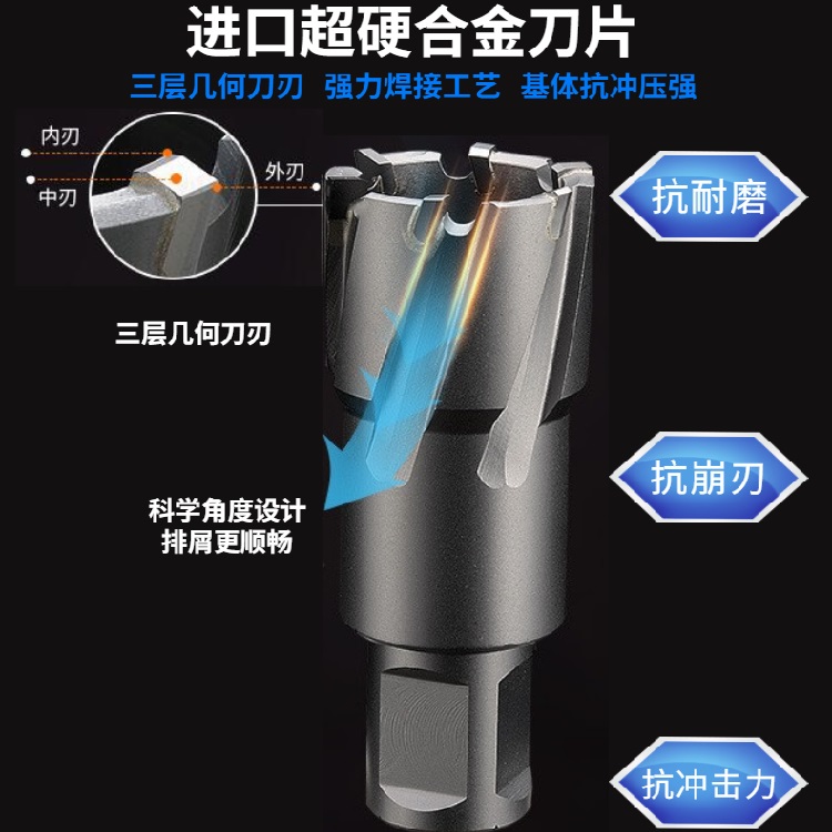 磁座钻头